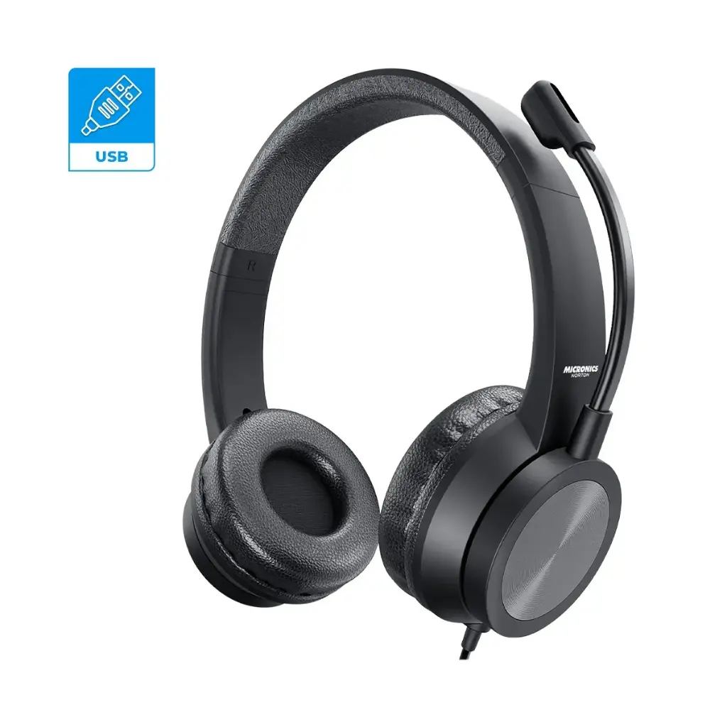 AURICULAR+MICROFONO USB MICRONICS NORTON MIC H802U 