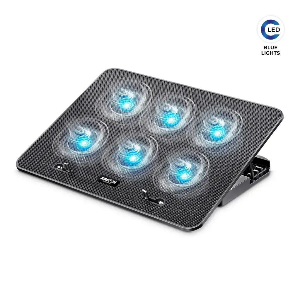 BASE CON COOLER ICEBERG 6 AB013  6FAN LED 6CM AIRBOOM