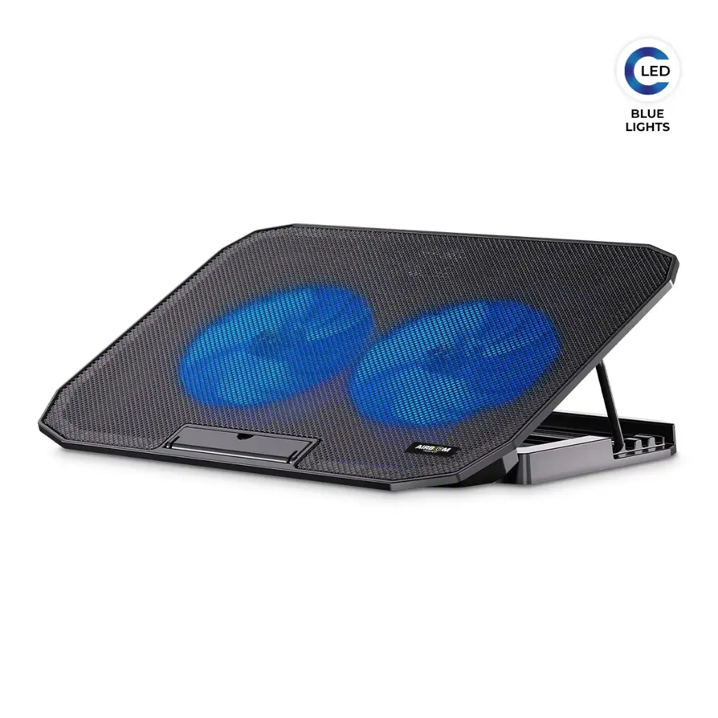 BASE CON COOLER TWISTER AB011  2FAN LED 12.5CM AIRBOOM