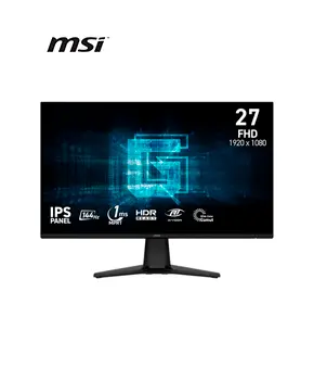 Monitor Plano Gaming MSI G275L E14, 27" FHD IPS, 144 Hz, 1 MS, HDMI, DP, Color Negro
