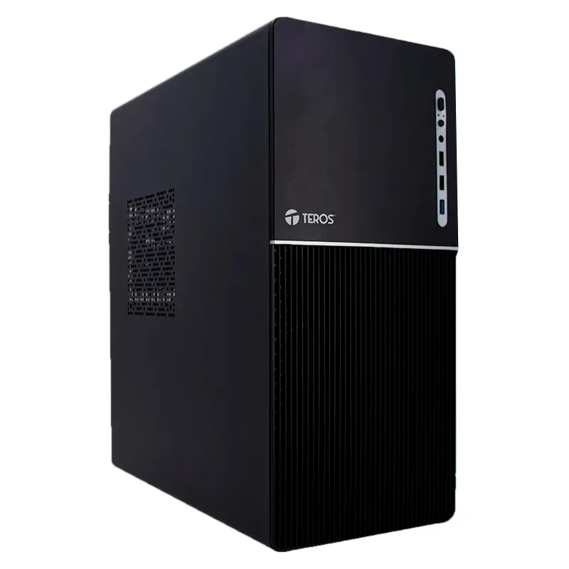 [TE-1037S] Case TEROS TE-1037S, Factor de forma ATX, 250 W, USB 3.0 / 2.0, audio, negro.
