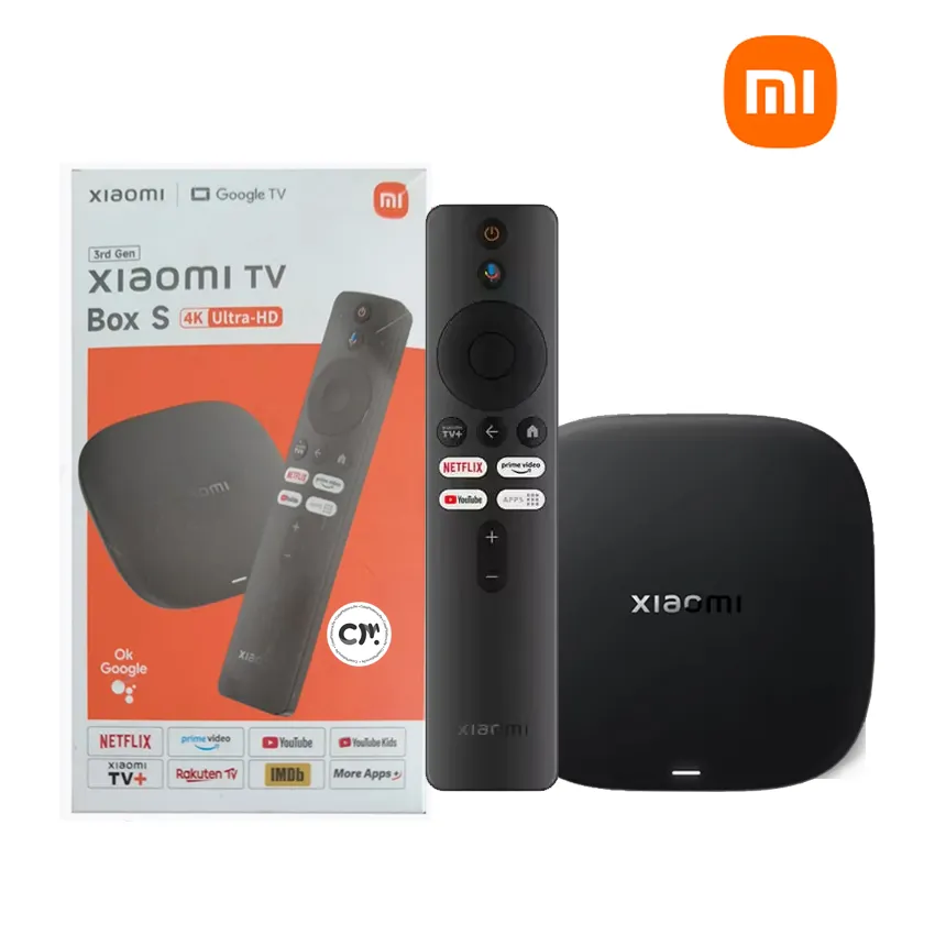 Xiaomi Mi TV Box S 4K ULTRA HD 3rd Gen, Google TV 32GB WiFi 6