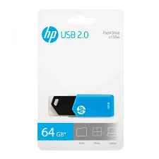 MEMORIA USB 64GB HP V150W NEGRO/AZUL (HPFD150W-64)