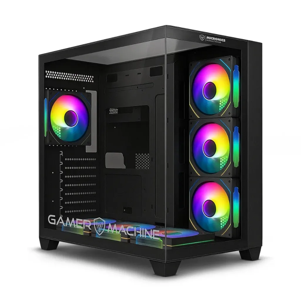 GABINETE CASE MEGATRON MIC GFC1003  7FAN ARGB (D:42cm W:28cm H:41cm) MICRONICS