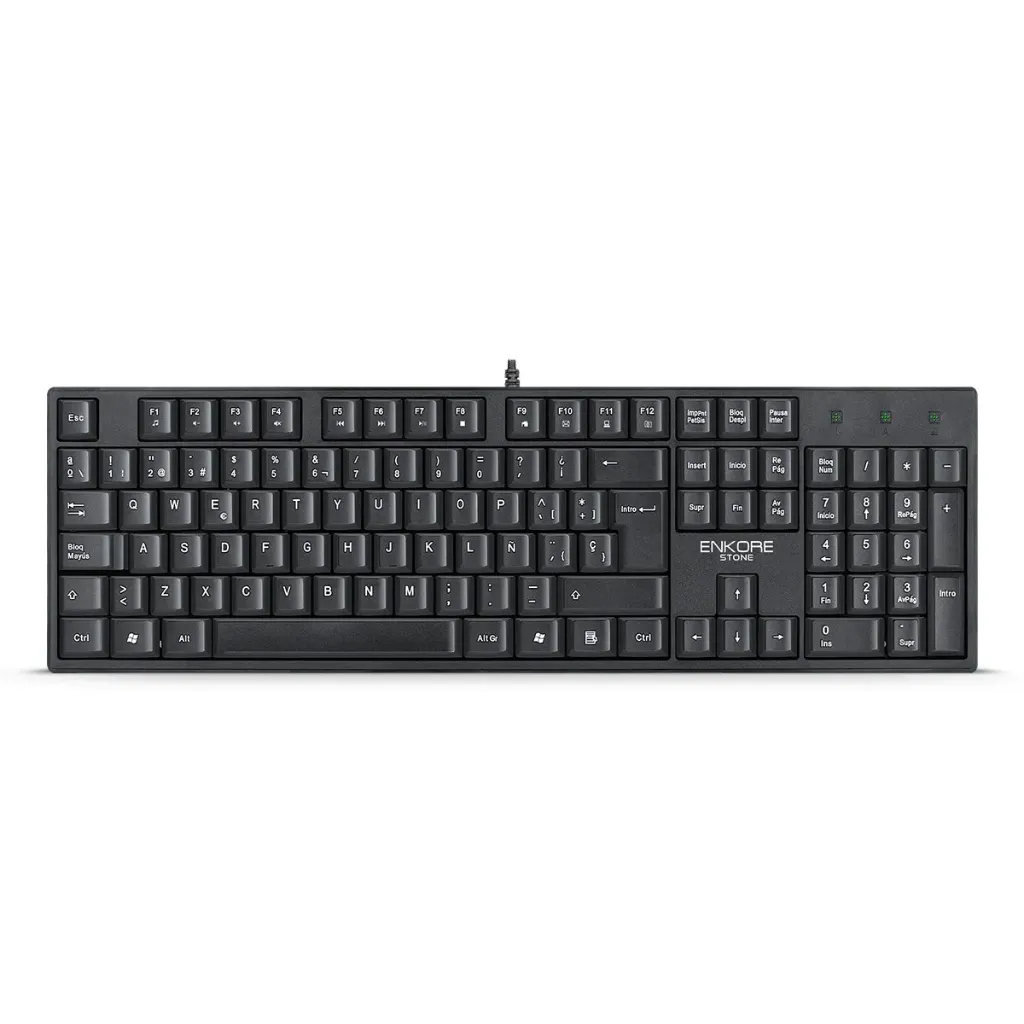 TECLADO MULTIMEDIA USB ENKORE STONE ENK K100
