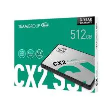 Unidad de estado solido Teamgroup CX2 512GB SATA 6.0 Gb/s 2.5" ECC DC +5V