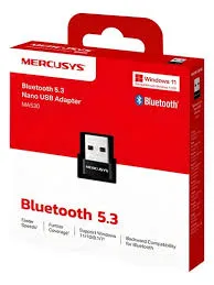 Adaptador USB Bluetooth nano, MA530 MERCUSYS cobertura mejorada, conexión hasta 7 dispositivos, USB 2.0