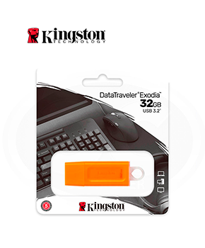 [KC-U2G32-7GO] MEMORIA FLASH USB KINGSTON DATATRAVELER EXODIA 32GB
