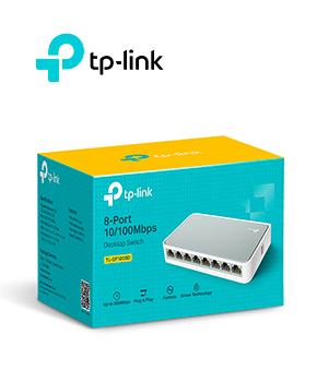 [TL-SF1008D
] SWITCH TP-LINK TL-SF1008D 8 PUERTOS RJ-45 10/100 MBPS