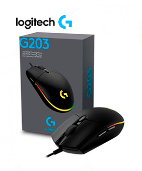[910-005790] MOUSE LOGITECH G203 LIGHTSYNC OPTICAL 8000 DPI RGB BLACK