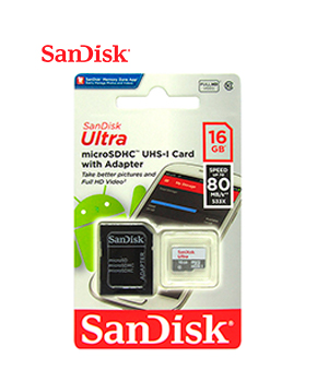 [SDSQUAR-016G-GN6MN] MEMORIA FLASH MICROSDHC SANDISK ULTRA A1 UHS-I 16GB