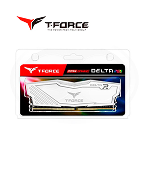 [TF4D48G3200HC16C01] MEMORIA RAM 8GB DDR4 T-FORCE DELTA RGB WHITE BUS 3200MHZ