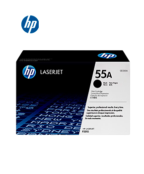 [CE255A] CARTUCHO TONER de impresión en Negro HP LaserJet CE255A