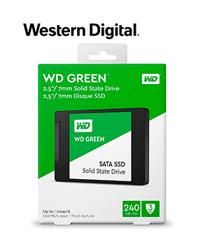 [WDS240G3G0A] UNIDAD ESTADO SOLIDO WESTERN DIGITAL WD GREEN  240GB SATA 2.5"