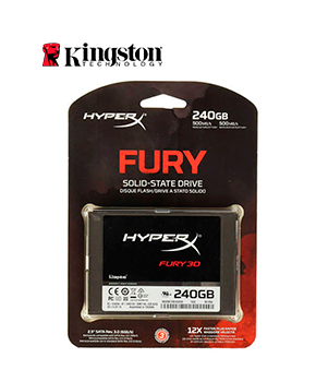 [SHFR200/240G] Unidad De Estado Solido Kingston HyperX Fury RGB, 240GB 