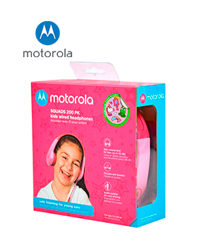 [SQUADS 200 PK] AUDIFONOS MOTOROLA SQUADS 200PK ROSA