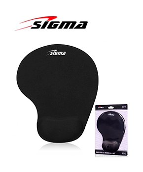 [SIG-X5] PAD MOUSE COLOR NEGRO SIG-X5 CON MUÑEQUERA DE GEL