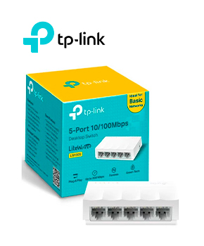 [LS1005] SWITCH TP-LINK 5 PUERTOS LS1005 10/100 MBPS LITEWAVE