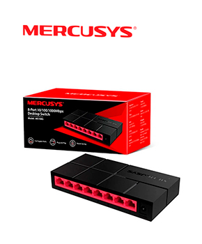 [MS108G] SWITCH DE ESCRITORIO DE 8 PUERTOS A 10/100/1,000 MBPS