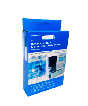 [ACCGEN00437] TESTEADOR DE RED RJ45/RJ11 CAJA AZUL CABLE TESTER