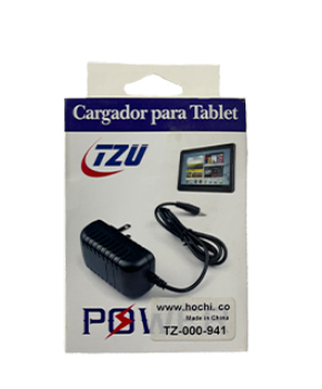 [TZ-000-941] CARGADOR TABLET GENERICA PUNTA AGUJA 5V 1A - TZU
