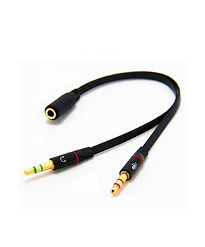 [ACCGEN00538] ADAPTADOR AUDIO 2 PLUG MACHO – 1 PLUG HEMBRA