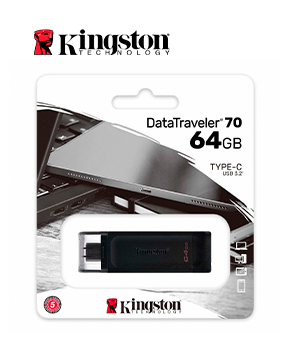 [DT70/64GB] MEMORIA FLASH USB KINGSTON DATATRAVELER 70 64GB USB-C