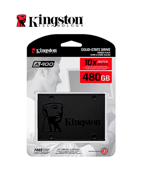 [SA400S37/480G] Unidad De Estado Solido Kingston A400 480GB SATA 6GB/S 2.5  (R:500MB/s, W:450MB/s)"