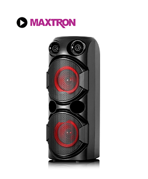 [MULTMXZEN308] PARLANTE MAXTRON ZENITH MX 308W TOWER LUCES LED BT USB FM MICRÓFONO