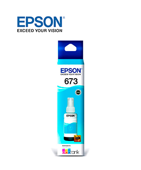 [T673220] TINTA EPSON 673 (T673220) COLOR CYAN CONTENIDO 70 ML