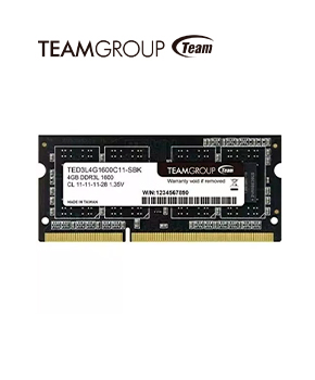[TED3L4G1600C11-S01] MEMORIA RAM SODIMM TEAMGROUP ELITE SODIMM 4GB DDR3-1600 MHZ TED3L4G1600C11-S01