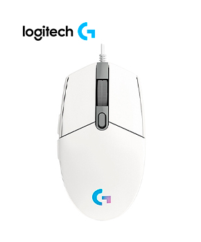 [910-005791] MOUSE LOGITECH G203 LIGHTSYNC OPTICAL 8000 DPI RGB WHITE/BLANCO