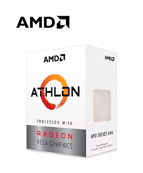 [YD3000C6FHSBX] Procesador AMD Athlon 3000G, 3.50GHz, 4MB L3 Cache, 2-Cores, AM4, 14nm, TDP: 35W.