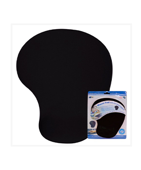 [ACCGEN00805] PAD MOUSE CON ALMOHADILLAS/GEL FUERTES H-02 NEGRO