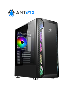[AC-RX430UK-600CPR1] CASE ANTRYX C/FUENTE B600W RX 430U FAN X2 C/CINTA LED VIDRIO 130.20 TEMPLADO