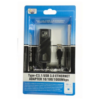 [ACCGEN01022] ADAPTADOR CONVERTIDOR TIPO C LAN (RJ45)