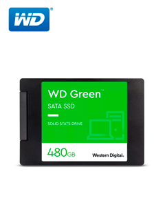 [WDS480G3G0A-00BJG0] Unidad De Estado Solido Western Digital Green 480GB SATA 6Gb/s 2.5" 7mm. (W:545 MB/s, R:430 MB/S)