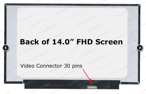 [NOTGEN01082] PANTALLA SLIM TAMAÑO 14" CONECTOR 30 PINES CALIDAD FHD (1920x1080) REDUCIDA