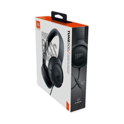 [JBLT500BLKAM] Auriculares con diadema con micro JBL TUNE 500 cableado conector de 3,5 mm negro