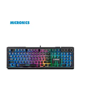 [MIC K710] TECLADO GAMER AVANTY BLACK MIC K710 MICRONICS RAINBOW 