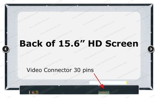 [NOTGEN01174] PANTALLA SLIM TAMAÑO 15,6" CONECTOR 30 PINES CALIDAD HD (1366x768) REDUCIDA