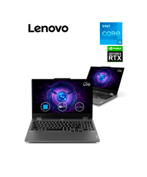[83GS00EQLM] Notebook Lenovo LOQ 15IAX9 15.6" FHD IPS Core i5-12450HX hasta 4.4GHz 24GB DDR5-4800MHz 512GB SSD M.2 2242 PCIe 4.0x4 NVMe Video dedicada NVIDIA GeForce RTX 3050 (6GB GDDR6)
