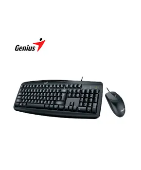 [31330003401] TECLADO GENIUS + MOUSE SMART KM-200 USB MULTIMEDIA SP BLACK