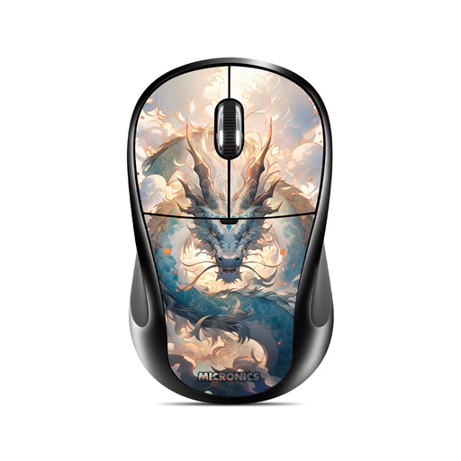 [MIC M733-2M] MOUSE BT+WIFI USB-A+USB-C DRAGON MIC M733-2M  MICRONICS