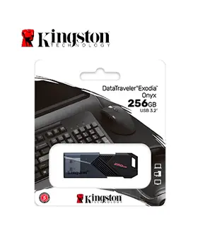 [DTXON/256GB] Memoria USB Kingston DataTraveler Exodia Onyx 256GB, USB 3.2 Gen 1, Color Negro Mate