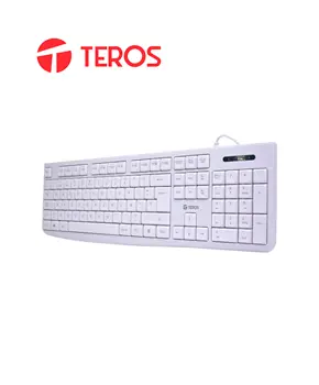 [TE-4069S] Teclado estándar TE-4069S, multimedia, USB 2.0, español, color blanco
