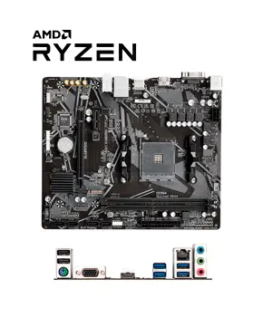 [A520M K V2] Motherboard Gigabyte A520M K V2 (rev. 1.0) Chipset AMD A520, Socket AM4, Micro ATX  AMD Ryzen Serie 5000G/5000/ 4000G/ 3000G /3000