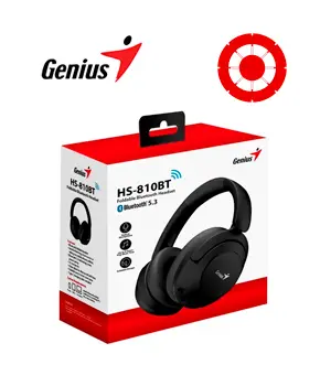 [31710029400] AURICULAR GENIUS HS-810BT BLUETOOTH BLACK